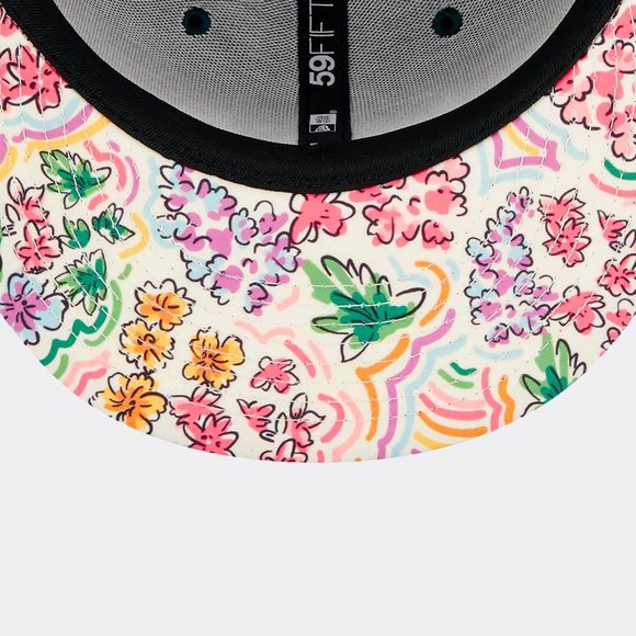 New Era New York Yankees Watercolor Floral 59FIFTY Fitted Hat Cap - Picture 5 of 15